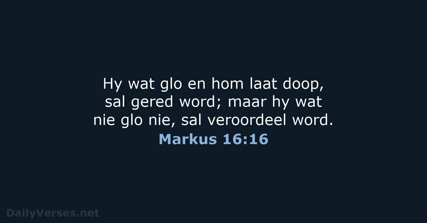 Markus 16:16 - AFR53