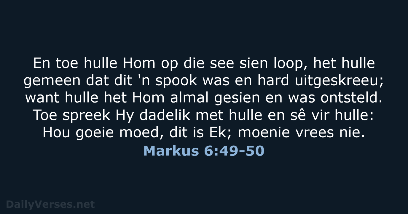 Markus 6:49-50 - AFR53