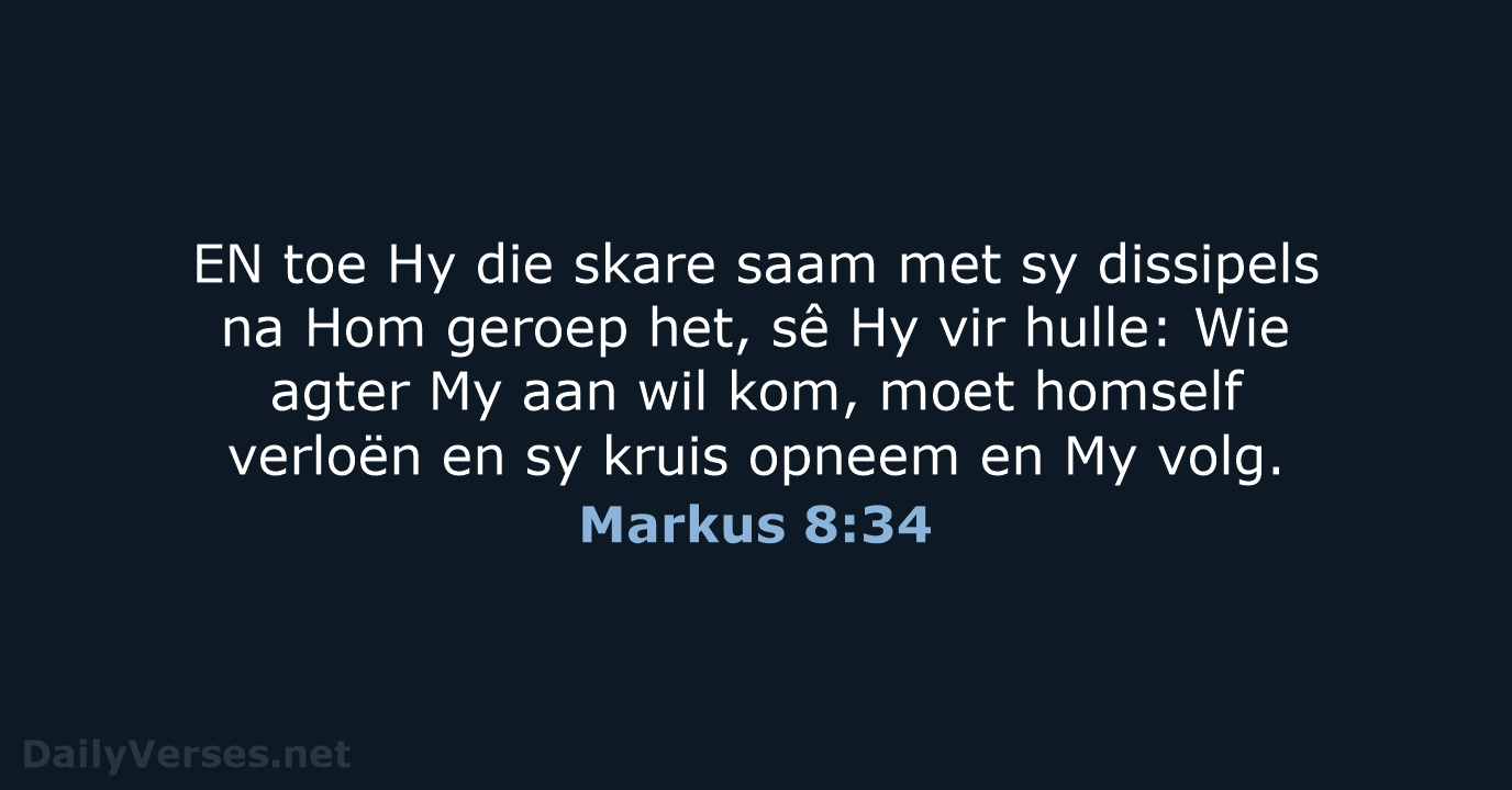 Markus 8:34 - AFR53