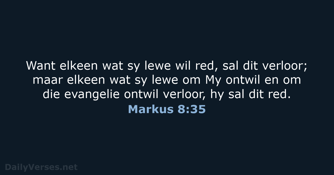 Markus 8:35 - AFR53