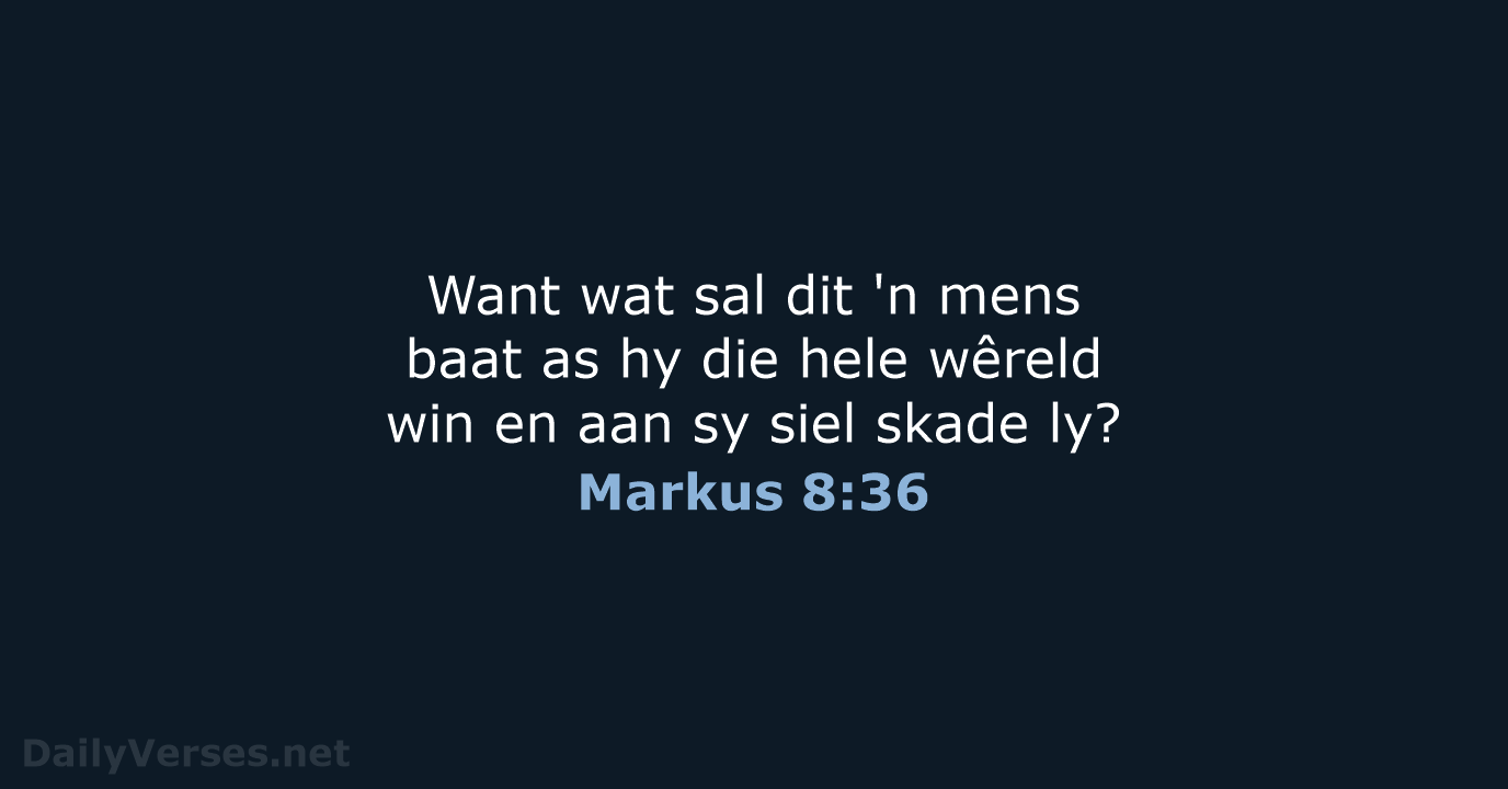 Markus 8:36 - AFR53