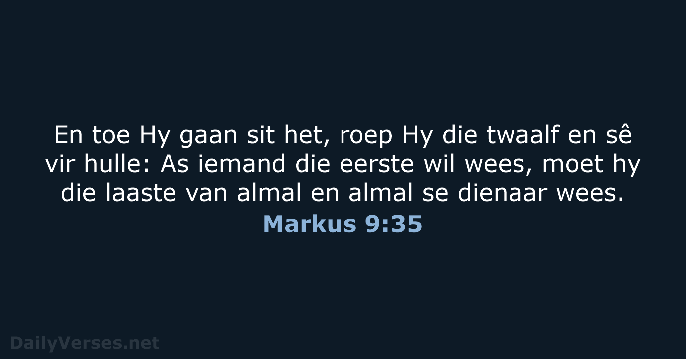 Markus 9:35 - AFR53