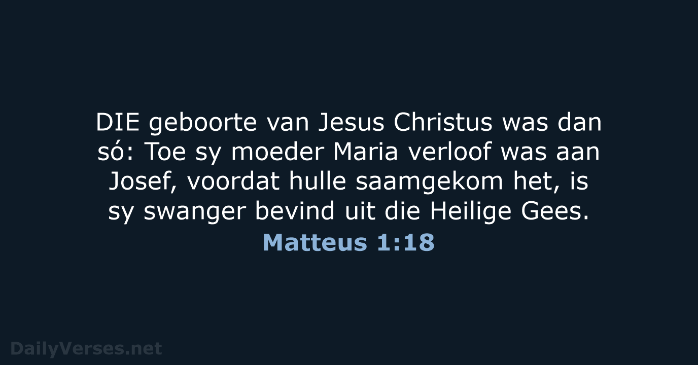 Matteus 1:18 - AFR53