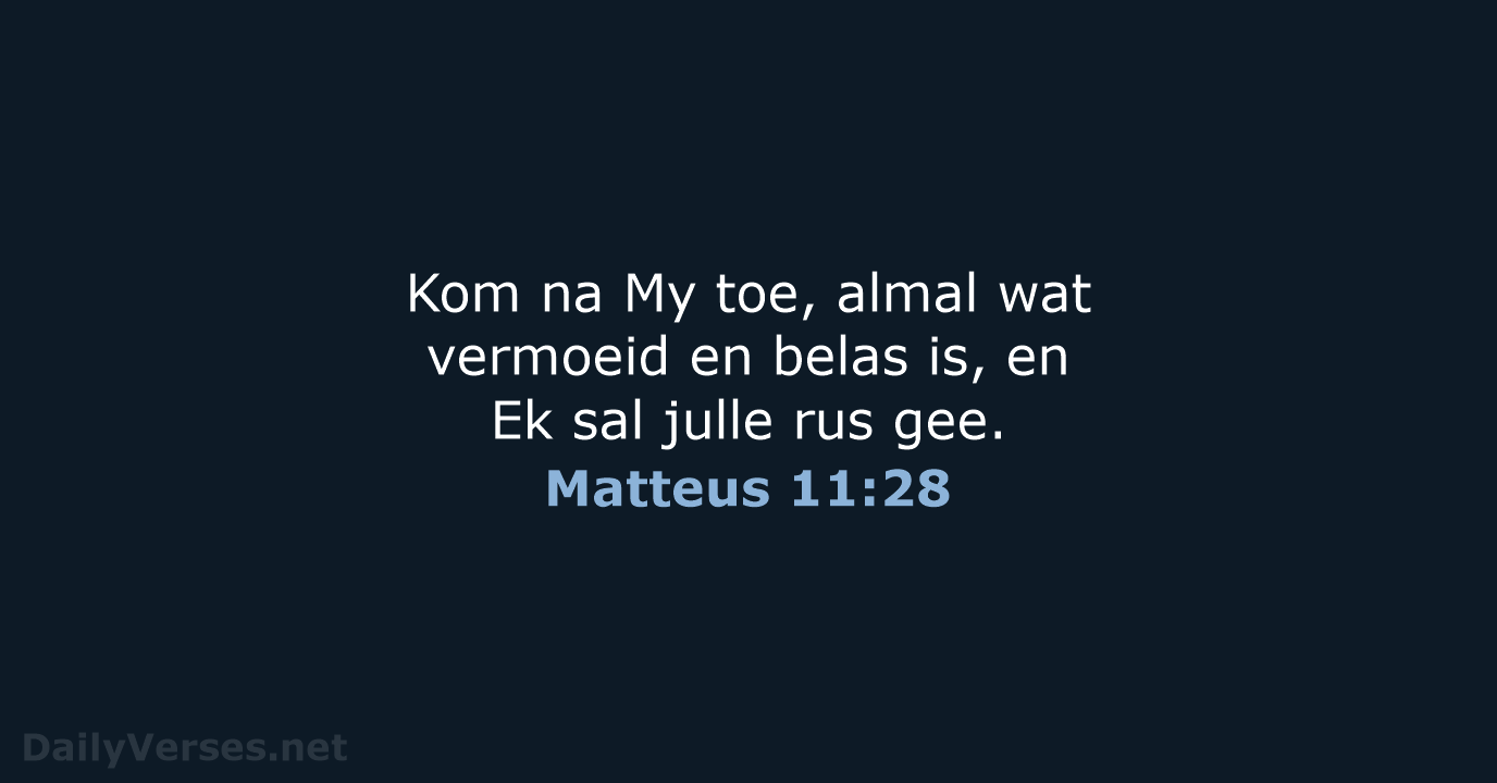 Matteus 11:28 - AFR53