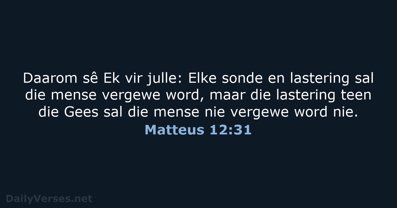 Matteus 12:31 - AFR53