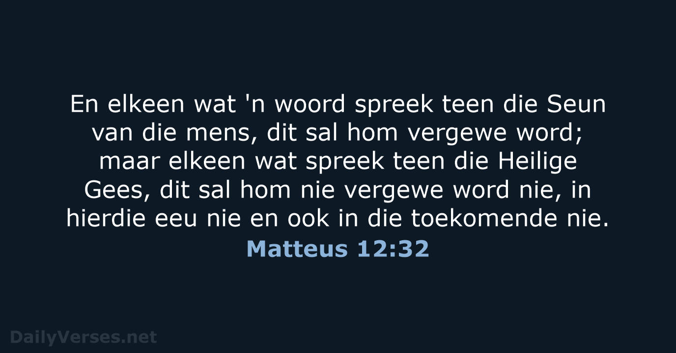Matteus 12:32 - AFR53