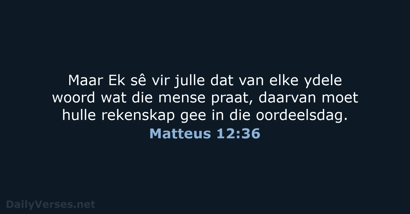 Matteus 12:36 - AFR53