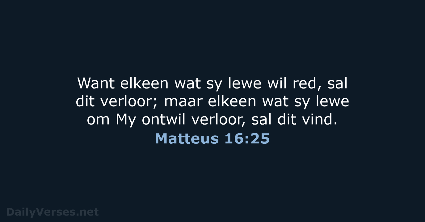 Matteus 16:25 - AFR53