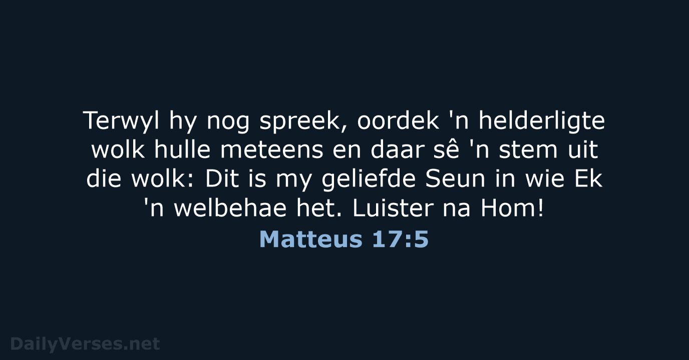 Matteus 17:5 - AFR53