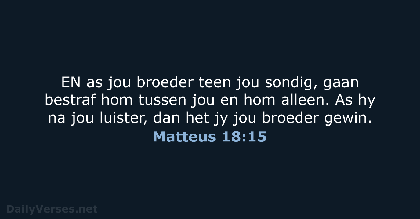 Matteus 18:15 - AFR53