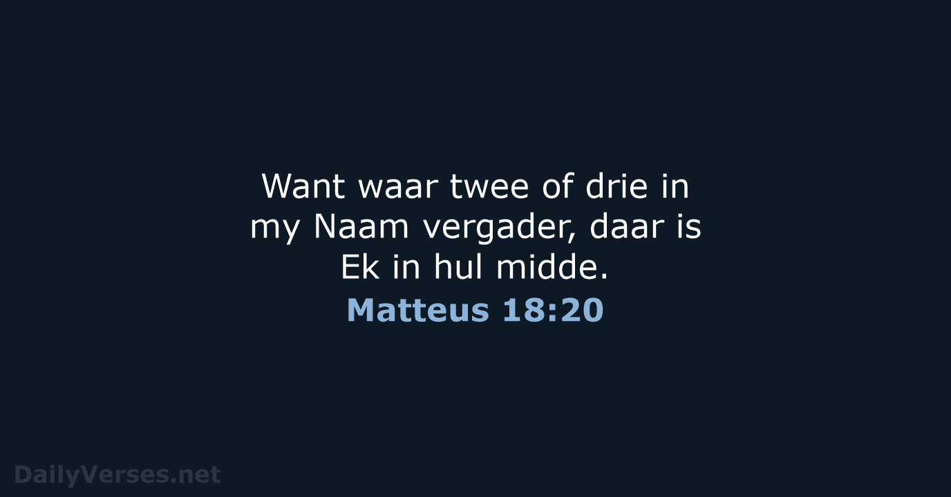 Matteus 18:20 - AFR53