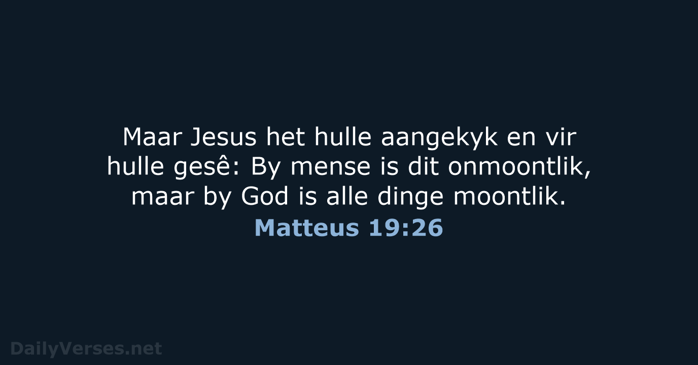 Matteus 19:26 - AFR53