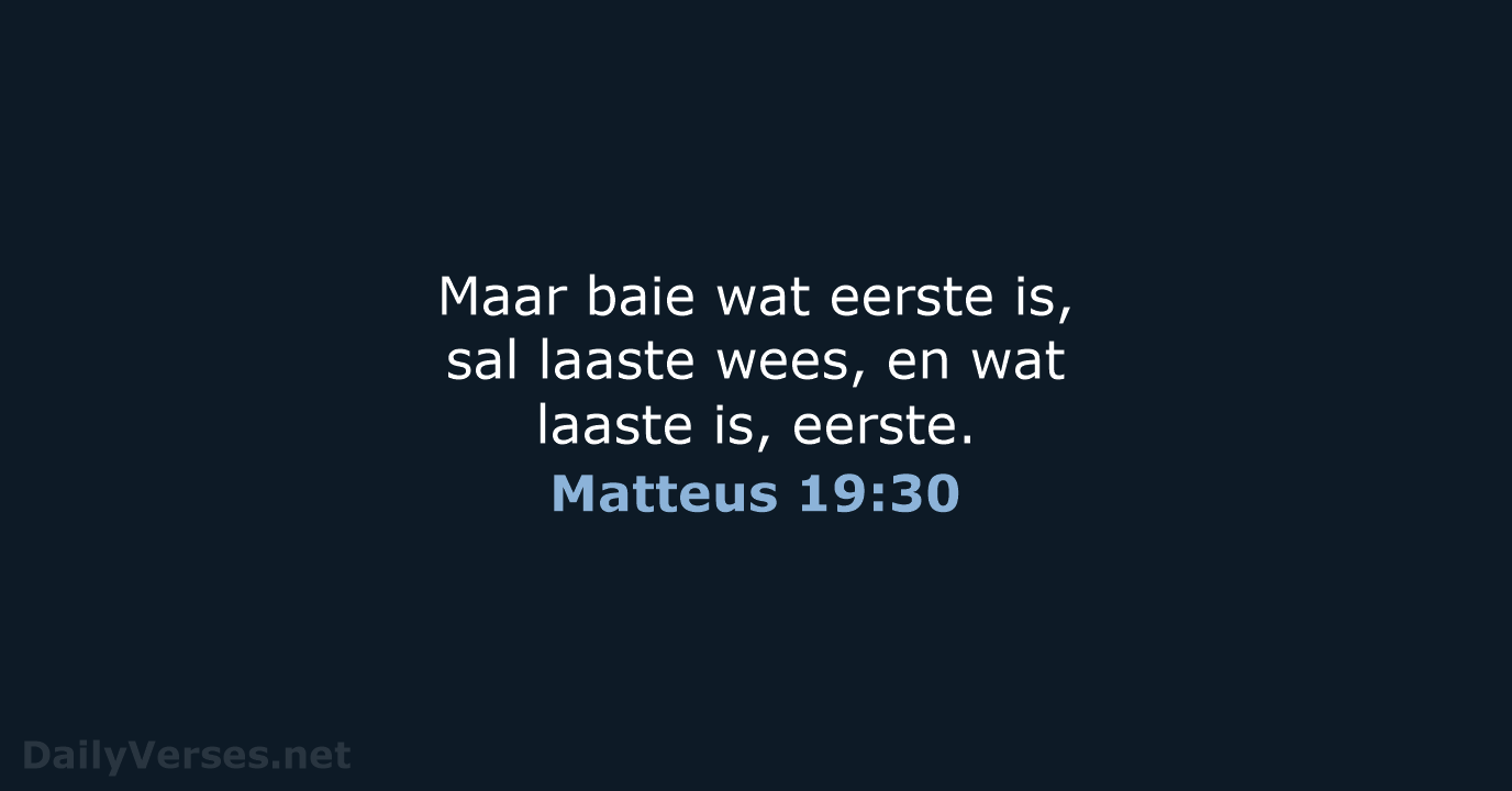 Matteus 19:30 - AFR53