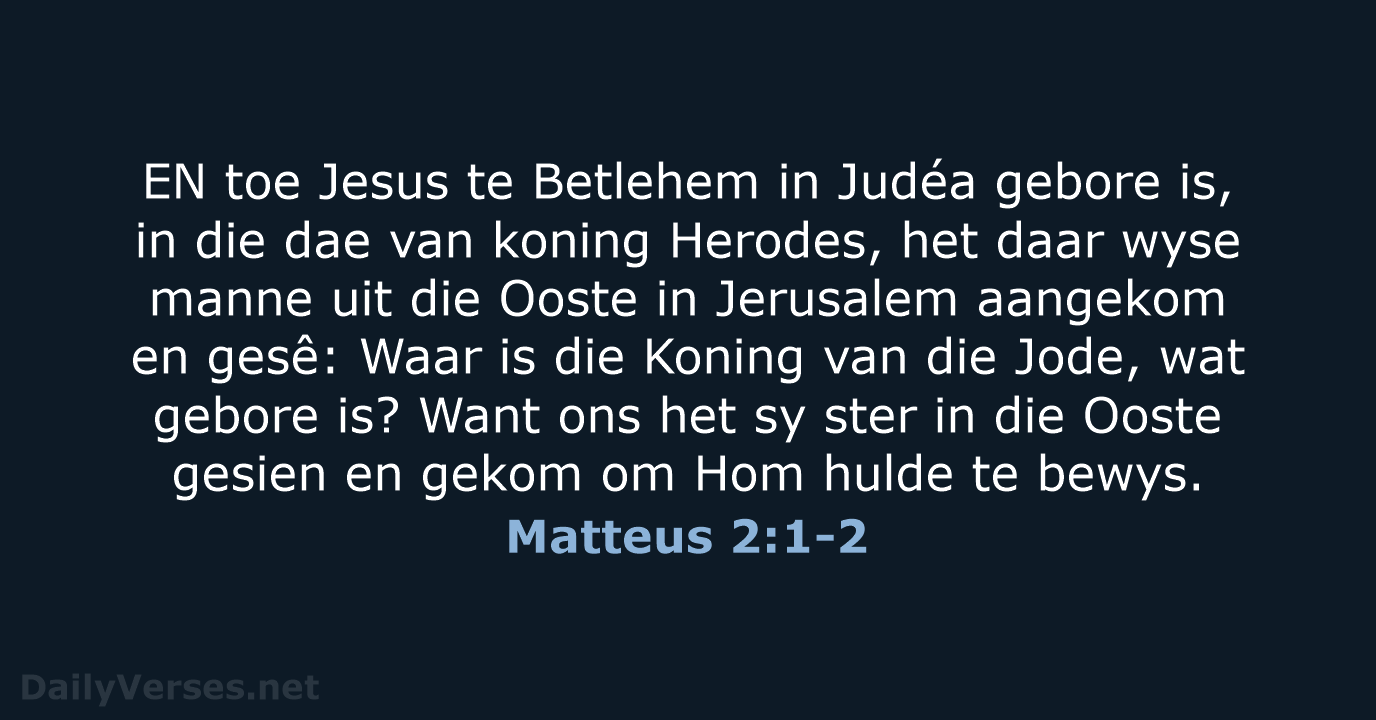 Matteus 2:1-2 - AFR53