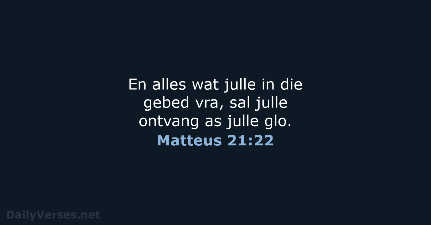 Matteus 21:22 - AFR53