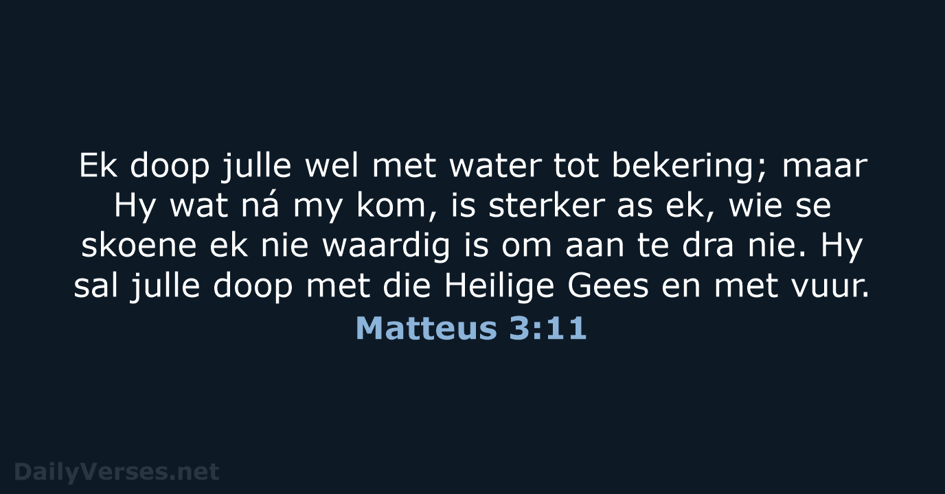 Matteus 3:11 - AFR53