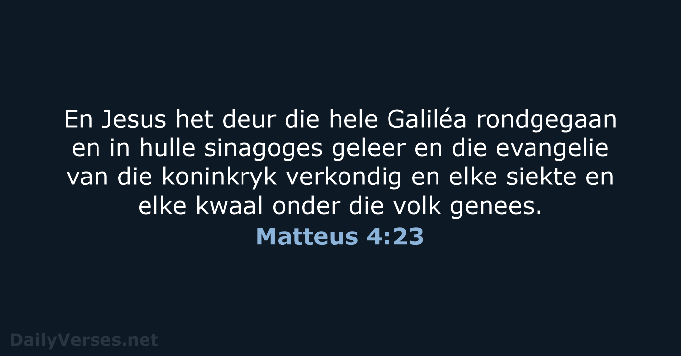 Matteus 4:23 - AFR53