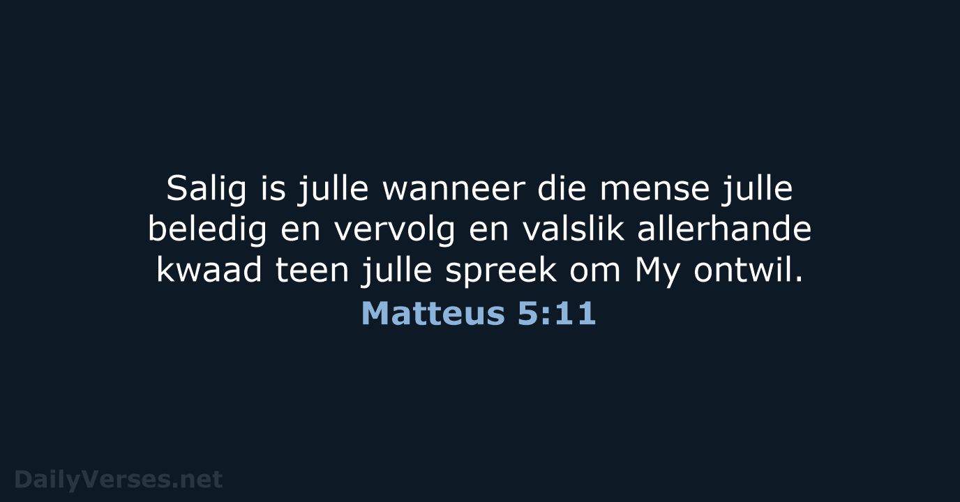 Matteus 5:11 - AFR53