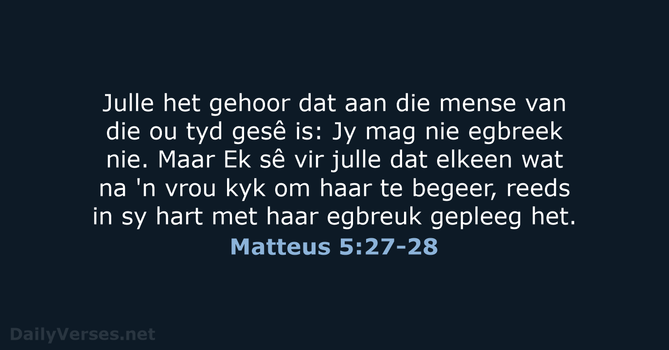 Matteus 5:27-28 - AFR53