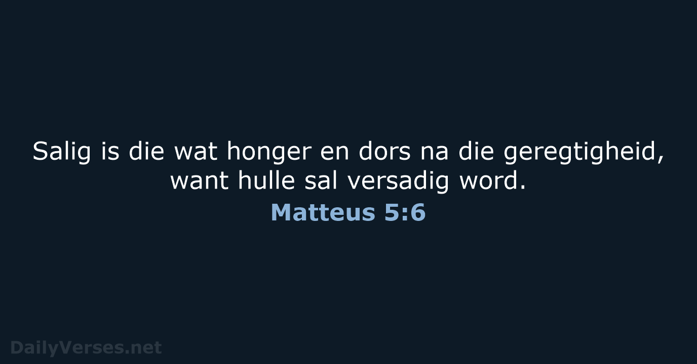 Matteus 5:6 - AFR53
