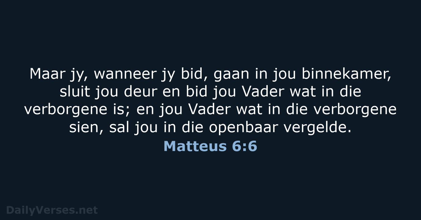 Matteus 6:6 - AFR53