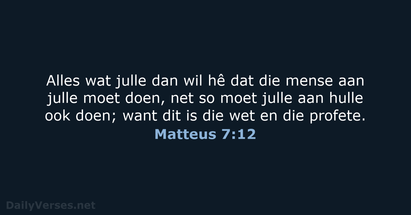 Matteus 7:12 - AFR53