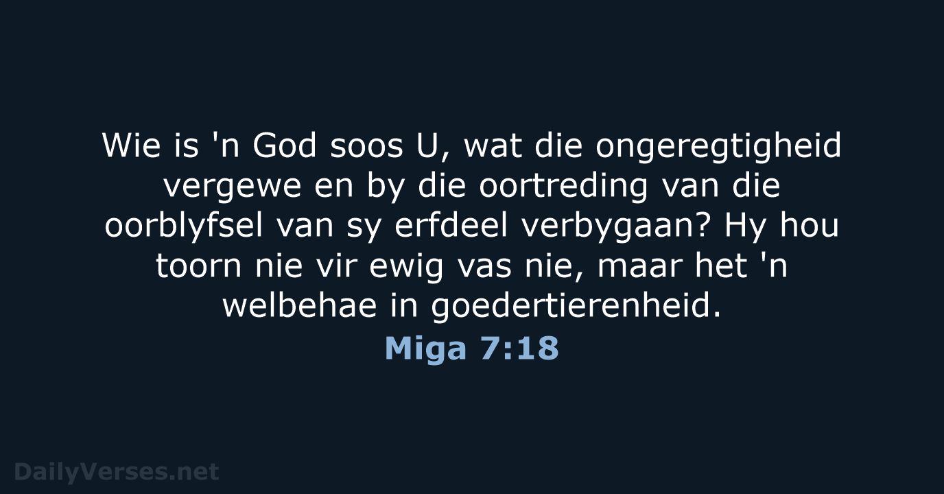 Miga 7:18 - AFR53