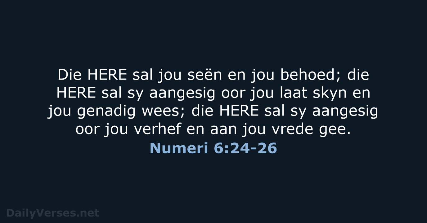 Numeri 6:24-26 - AFR53