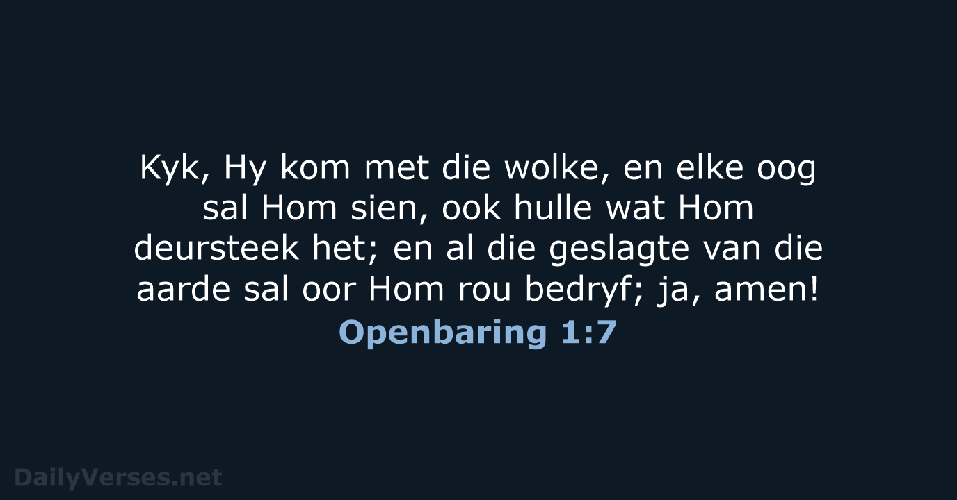 Openbaring 1:7 - AFR53