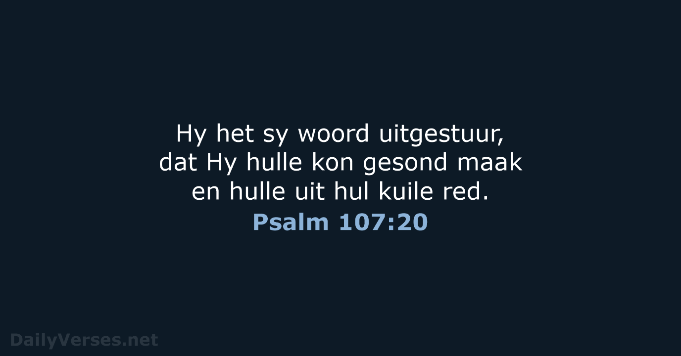 Psalm 107:20 - AFR53