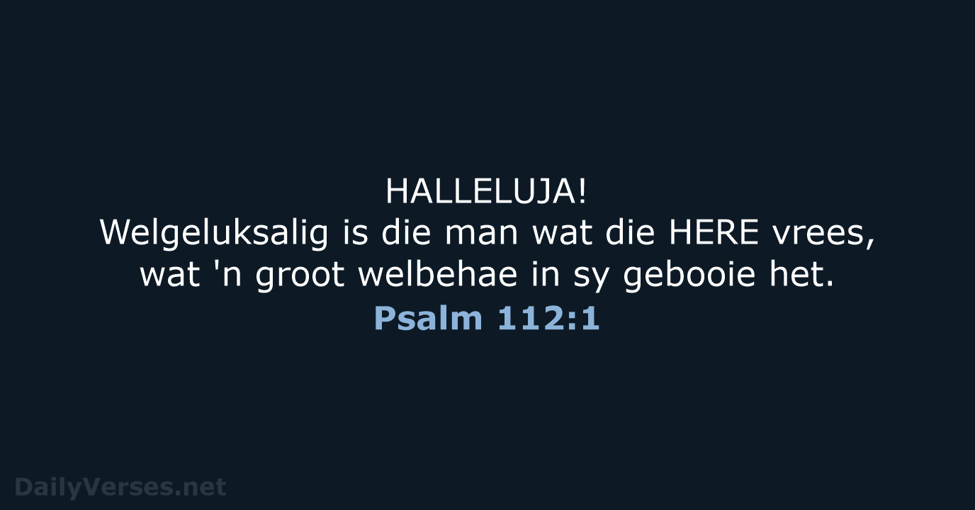 Psalm 112:1 - AFR53