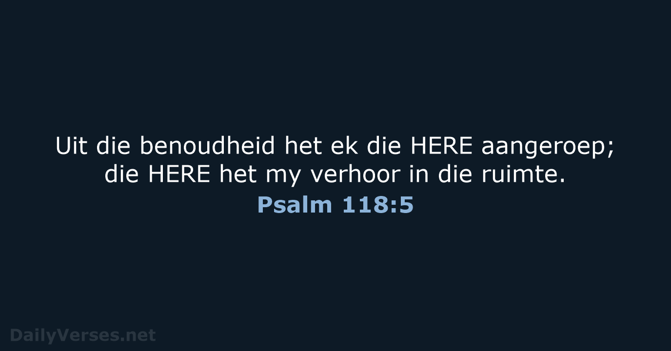 Psalm 118:5 - AFR53