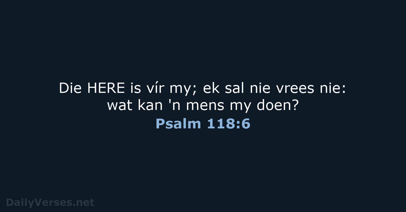 Psalm 118:6 - AFR53
