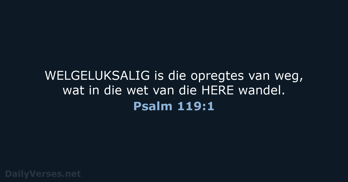 Psalm 119:1 - AFR53