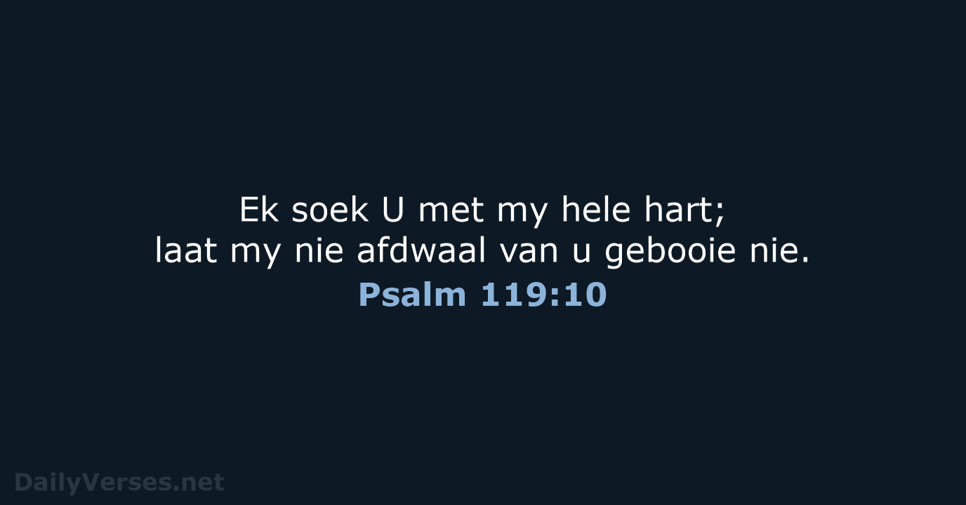 Psalm 119:10 - AFR53