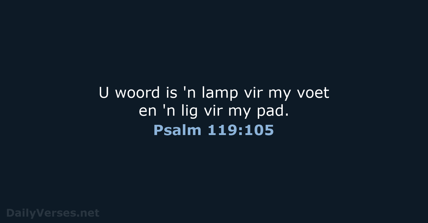 Psalm 119:105 - AFR53