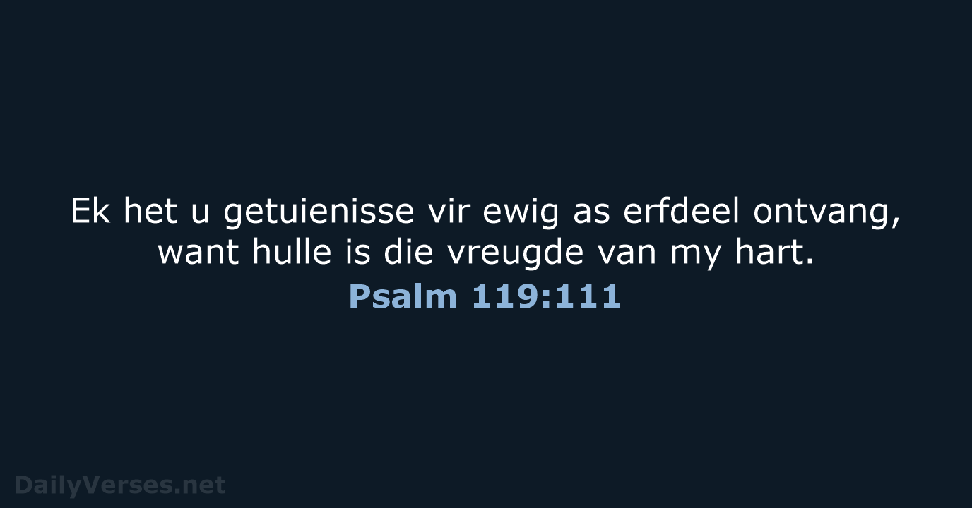 Psalm 119:111 - AFR53