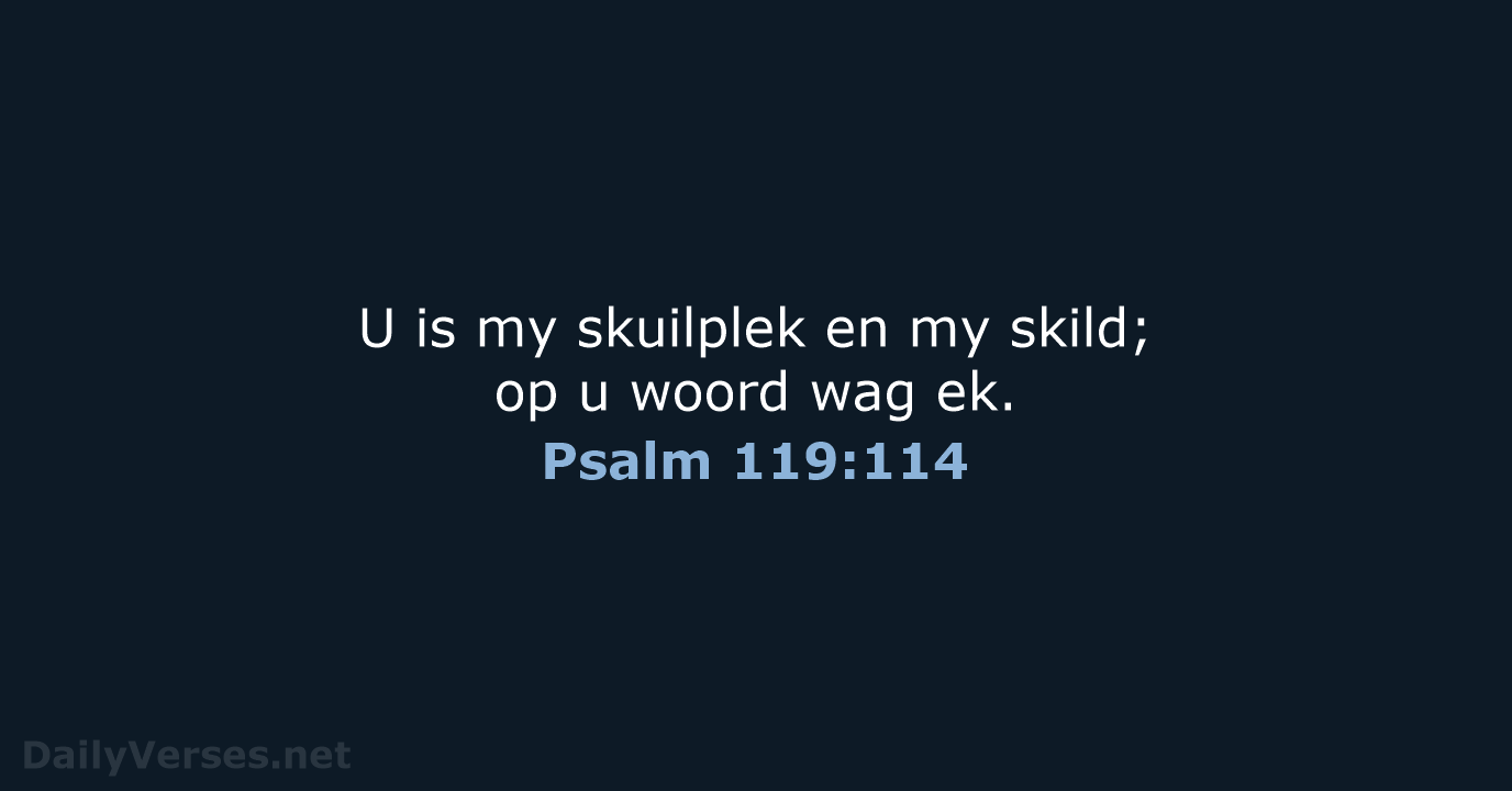 Psalm 119:114 - AFR53