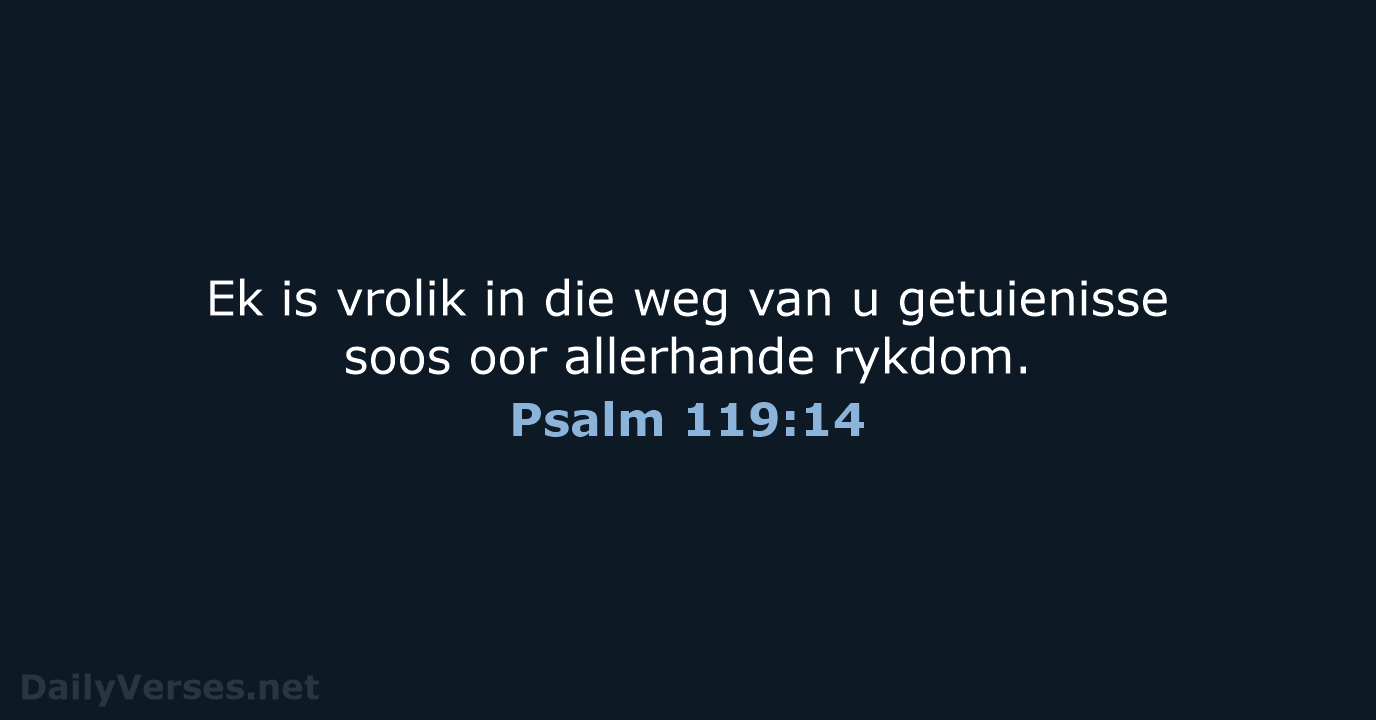 Psalm 119:14 - AFR53
