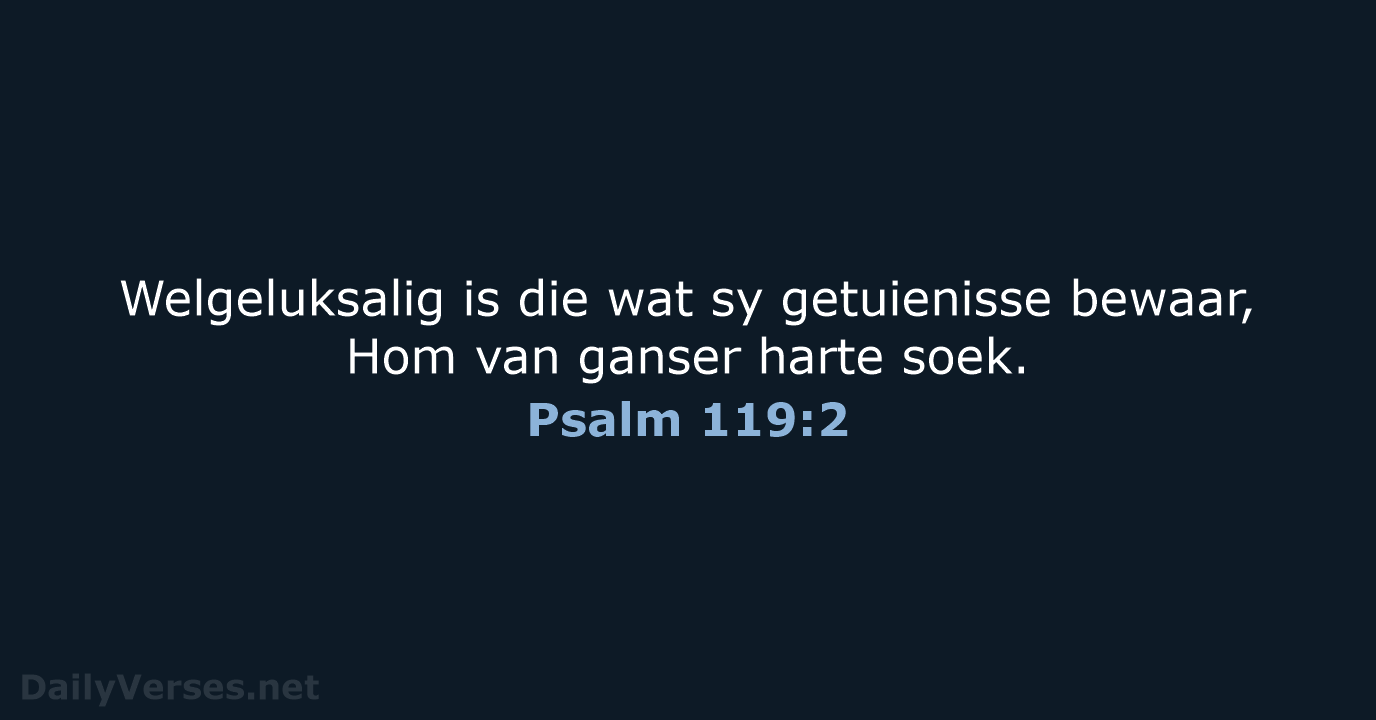 Psalm 119:2 - AFR53