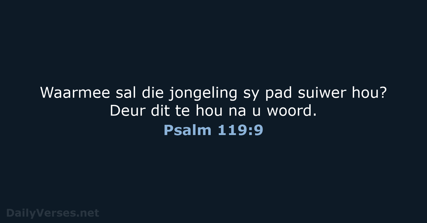 Psalm 119:9 - AFR53