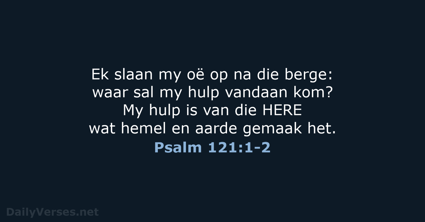 Psalm 121:1-2 - AFR53