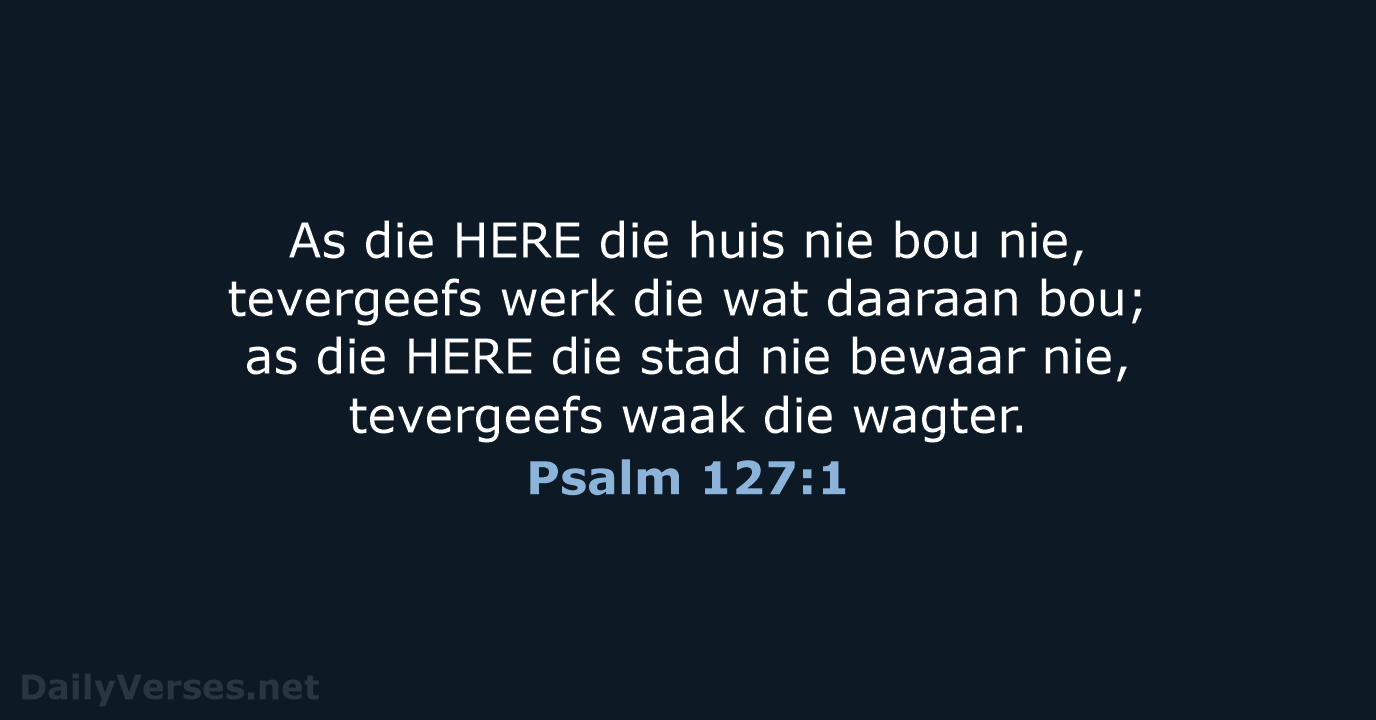Psalm 127:1 - AFR53