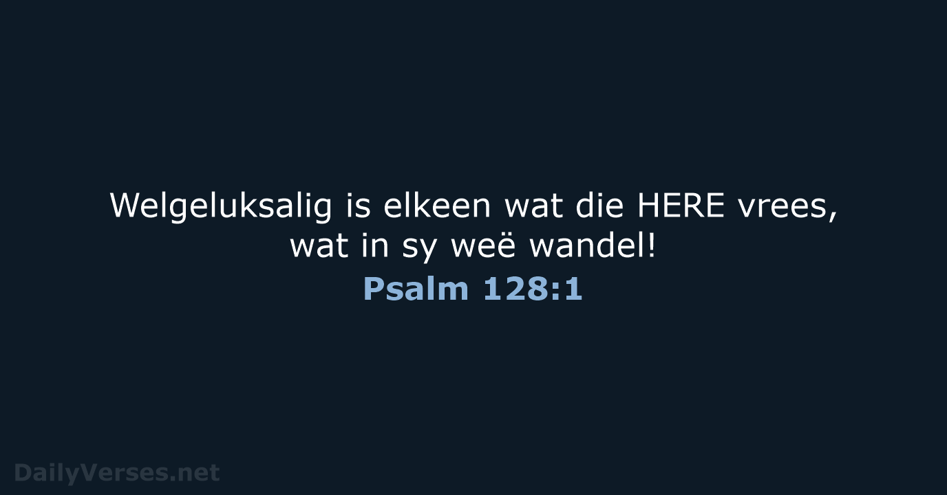 Psalm 128:1 - AFR53