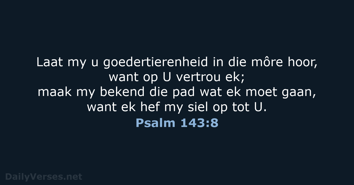 Psalm 143:8 - AFR53