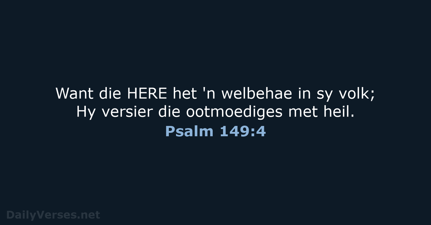 Psalm 149:4 - AFR53