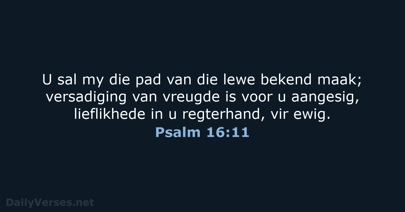 Psalm 16:11 - AFR53