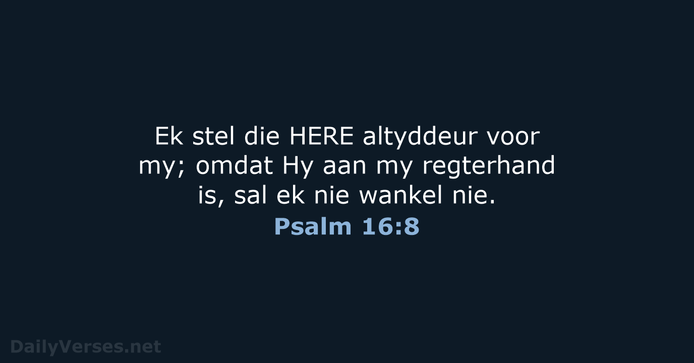 Psalm 16:8 - AFR53