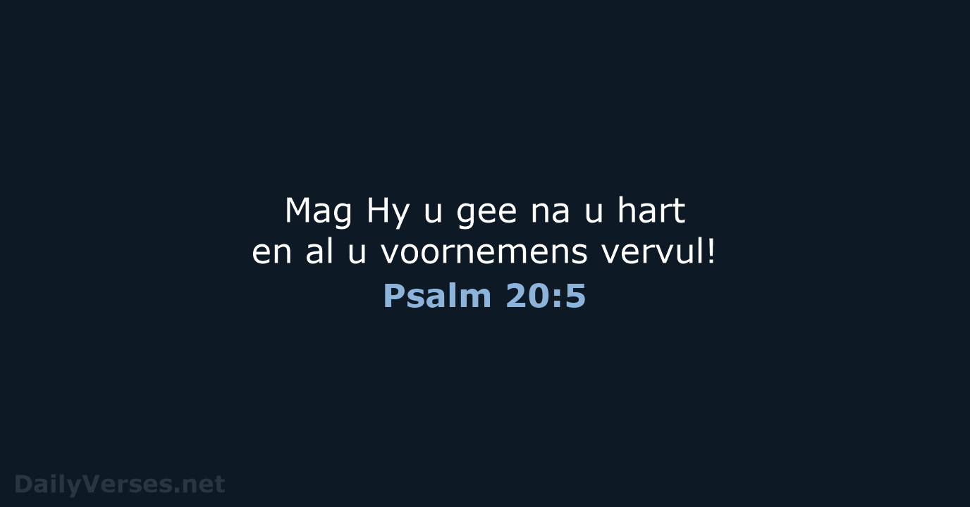 Psalm 20:5 - AFR53