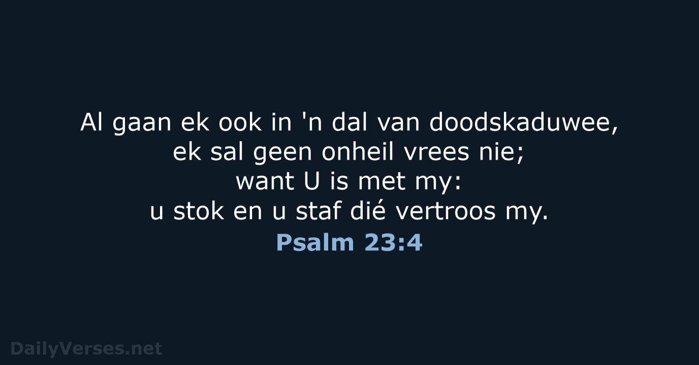 Psalm 23:4 - AFR53